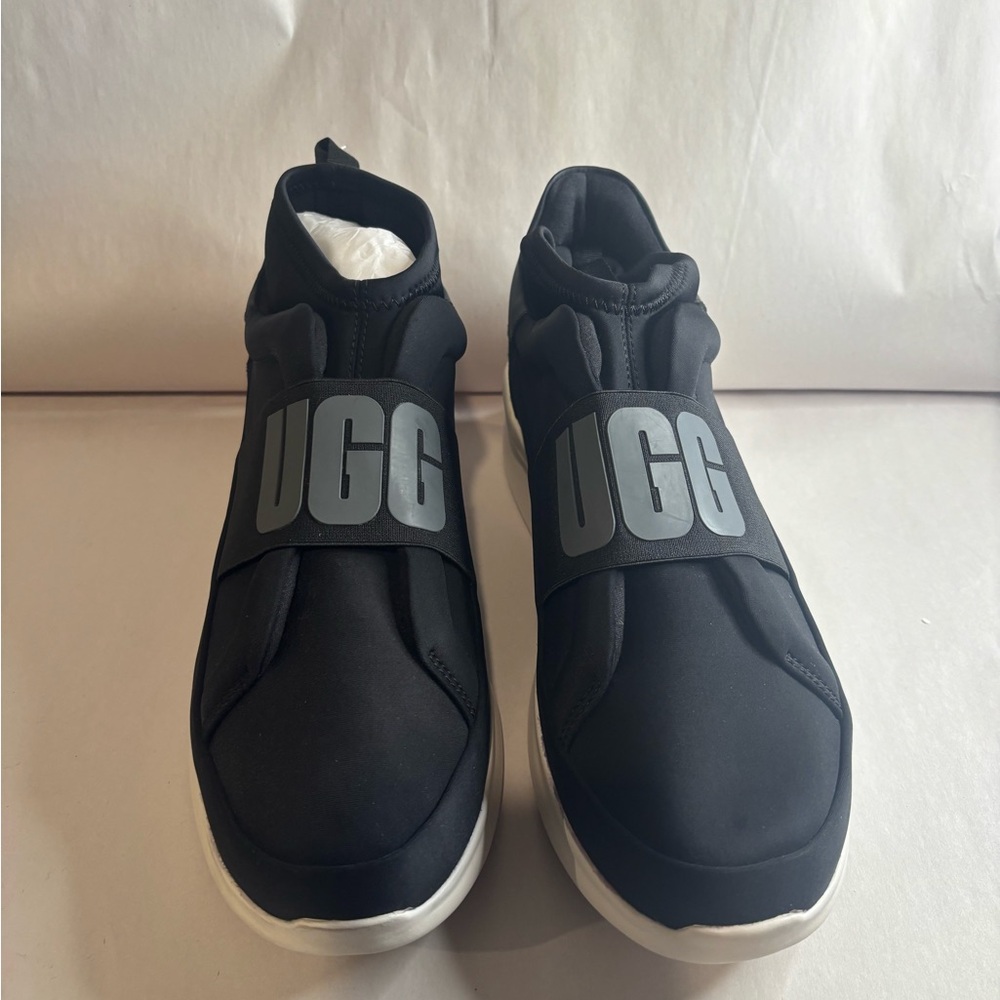UGG Black and Gray Slip-On Shoes